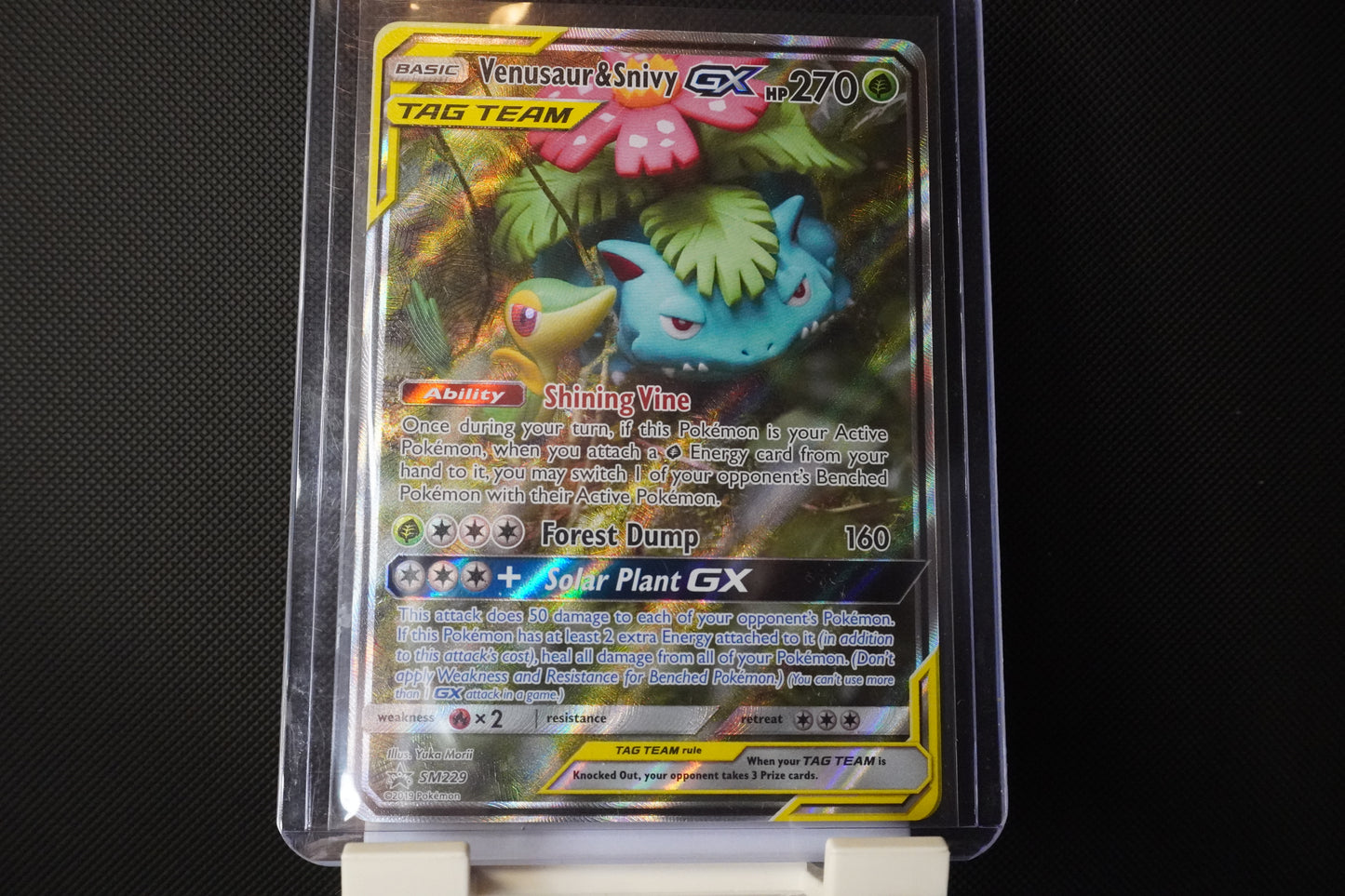 Venusaur & Snivy GX - SM229 - Promo